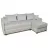 Canapea de colt Mobilier
 "VICTORIA-5" ONTARIO14+MANILA14, Gri deschis, 235x155x73