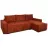 Canapea de colt Mobilier
 "VICTORIA NEO" RINALDI 24, Rosu, 255x160x75