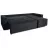 Canapea de colt Mobilier
 "VICTORIA NEO" RINALDI 27, Negru, 255x160x75