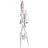 Scaun de masa Polini kids 252 STELE, PVC, Alb, Macchiato