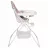 Scaun de masa Polini kids 252 STELE, PVC, Alb, Macchiato