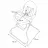 Scaun de masa Polini kids 152 STELE, Plastic, Alb, Gri