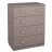 Комод Mobilier
 Polini Kids Simple с 4 ящиками, Серый, 79.2x38x60.4