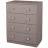 Комод Mobilier
 Polini Kids Simple с 4 ящиками, Серый, 79.2x38x60.4