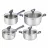 Cratita Tefal G712S855, 1.5 l, 2.2 l., 3 l., 5.3 l. 16 cm, 18 cm., 20 cm., 24 cm. Oțel inoxidabil