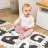 Mouse Pad BabyOno 0278/02 PUZLE MOALE "LITERE" GRI 10 BUC., 30x30 cm