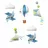 Carusel pentru patut BabyOno 0795 CU BLOC ELECTRONIC MUZICAL BALOANE
