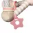 Jucarie educativa BabyOno 0898/01 PIRAMIDA ROZ