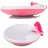 Farfurie BabyOno 1070/02 STRACHINUTA-TERMO CU VENTUZ, ROZ