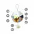Jucarie educativa BabyOno 1436 PENTRU CARUCIOR WOODLAND