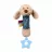 Jucarie BabyOno 1524 CU DENTITIE DOG WILLY, 3 luni+