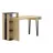 Masa de birou MLAND LOYD STUDY TABLE, Stejar, Antracit, 141x92x30.4