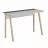 Masa de birou Showdeko LUTON, Alb, Gri retro, 120x75x46