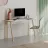 Masa de birou Showdeko LUTON, Alb, Gri retro, 120x75x46