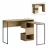Masa de birou MLAND BADAU MULTI PURPOSE, Stejar, 110x37.2x77