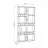 Etajera MLAND RAIL BOOKCASE NR.1, Antracit, 79x24x166.5