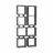 Etajera MLAND RAIL BOOKCASE NR.1, Antracit, 79x24x166.5