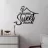 Decor MLAND SWEET HOME METAL BLACK
