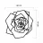 Decor MLAND METAL WALL ART NO:51 WILD ROSE