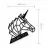 Decor Showdeko DIN METAL NR.9 UNICORN