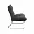 Fotoliu DP Bronx 665 Negru, Velvet, Metal