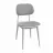 Стул DP Lula Ткань Malmo 90+White Legs, Белый, Серый