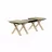 Стол DP Madrid Natural Wood+Black Legs, Натуральное дерево, Черный, 160/360x100x79