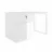 Masa DP FUSION + BOX INCORPORAT DREAPTA, Alb, 200/155x80