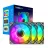 Ventilator GAMEMAX FN12A-C8I, 120mm, ARGB, 31.21dB, 44.35 CFM, 800-1600RPM, Hydro Bearing, Black