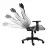Fotoliu Gaming TRUST GXT 714W Ruya - Black/White, Tilt, max. 30 kg, Tilting angle 13°, Distance TV to Wall: 53 mm, max. VESA 200 x 400, Black