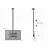 Suport perete GEMBIRD TV-CEILING MOUNT FOR 37-70" "CM-70ST-01", Full motion, max. 50 kg, up to 60 degrees swivel and 30 degrees tilting, Distance from the ceiling: 698 - 1568 mm, max. VESA 400 x 400, Black