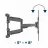Suport perete GEMBIRD TV-WALL MOUNT FOR 32-75" "WM-75ST-01", Full motion double arm, max.45 kg, Wall distance 49 - 491mm, max. VESA 600 x 400, Black