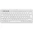 Tastatura fara fir LOGITECH PEBBLE KEYS 2 K380S, COMPACT, LOW-PROFILE, FN KEYS, MULTI-DEVICE, QUIET TYPING, 2XAAA, BT/2.4GHZ, EN, WHITE.
