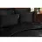 Lenjerie de pat REMAX CUVERTURĂ DE PLAPUMĂ, CEARCEAF + 2 FEȚE DE PERNĂ, 1 Persoana, Straip satin, Negru