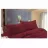 Lenjerie de pat REMAX CUVERTURĂ DE PLAPUMĂ, CEARȘAF + 2 FEȚE DE PERNĂ, 2 Persoane, Satin, Bordo