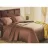 Lenjerie de pat REMAX CUVERTURĂ DE PLAPUMĂ, CEARȘAF + 2 FEȚE DE PERNĂ, 1 Persoana, Satin, Cappucino
