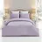 Lenjerie de pat REMAX CUVERTURĂ DE PLAPUMĂ, CEARCEAF + 2 FEȚE DE PERNĂ, 2 Persoane Euro, Straip satin, Liliac