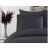 Lenjerie de pat REMAX CUVERTURĂ DE PLAPUMĂ, CEARCEAF + 2 FEȚE DE PERNĂ, 2 Persoane Euro, Straip satin, Grafit