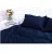 Lenjerie de pat REMAX PLAPUMĂ, CEARCEAF + 2 FEȚE DE PERNĂ, 2 Persoane Euro, Satin, Albastru