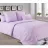 Lenjerie de pat REMAX CUVERTURĂ DE PLAPUMĂ, CEARCEAF + 2 FEȚE DE PERNĂ, 2 Persoane, Satin, Liliac