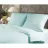 Lenjerie de pat REMAX CEARSAF DE PLAPUMA, CEARSAF DE PAT + 2 FETE DE PERNA, 2 persoane, Stripe satin, Menta