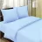 Lenjerie de pat REMAX EURO 1, 2 persoane Euro, Satin, Albastru deschis