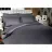 Lenjerie de pat REMAX EURO 1, 2 persoane Euro, Straip satin, Grafit