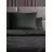 Lenjerie de pat REMAX EURO 1, 2 persoane Euro, Straip satin, Negru