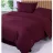 Lenjerie de pat REMAX SUPER EURO (CERCEAF PILOTA, CEARCEAF PENTRU PAT + 2 FETE DE PERNA), 2 persoane Euro, Straipsatin, Bordo