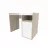 Masa de calculator SP CLASSIC 10903, Stejar deschis, Alb, 100x75x60