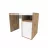 Masa de calculator SP CLASSIC 10912, Stejar inchis, Alb, 110x75x60