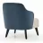 Fotoliu Dogtas ALLEGRA ARMCHAIR WOODEN (FIXED LEG) GK:6665PZ/SA:6667PZ/AR:SIYAH, BEIGE, Velvet