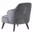 Fotoliu Dogtas ALLEGRA ARMCHAIR WOODEN (FIXED LEG) GK:6665PZ/SA:6667PZ/AR:SIYAH, BEIGE, Velvet