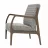 Fotoliu Dogtas GLORIA ARMCHAIR, GK:1800/BM:1800/AR:BLACK, DEKOSTOFF BLACK/WHITE STRIPES, Stofa